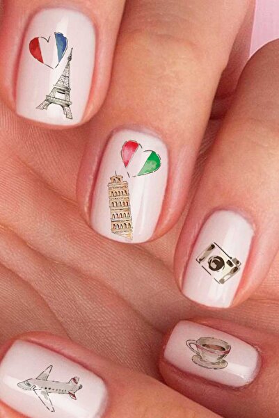 Artikel İtalya, İngiltere ve Fransa Tırnak Dövmesi Tırnak Tattoo Nail Art Tır...