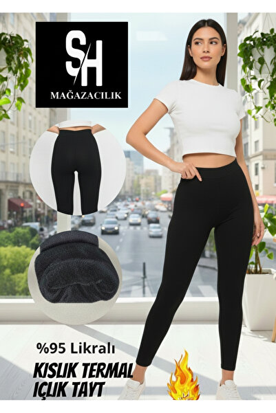 Sh Mağazacılık Χειμερινό ζεστό θερμικό χειμωνιάτικο ζεστό κολάν εσωτερικά μαύρο