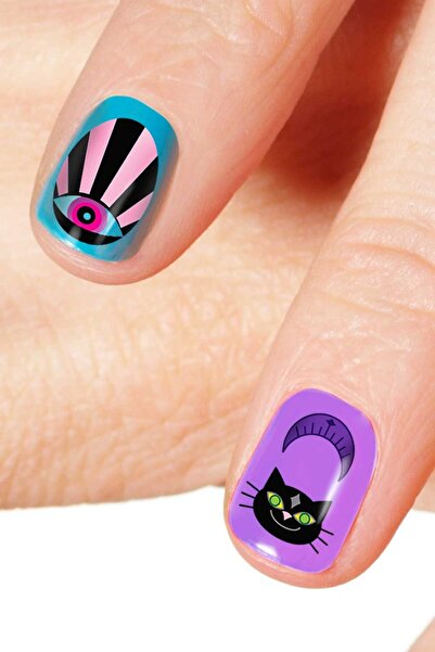 Artikel Ezoterik-2 Tırnak Dövmesi, Tırnak Tattoo, Nail Art, Tırnak Sticker