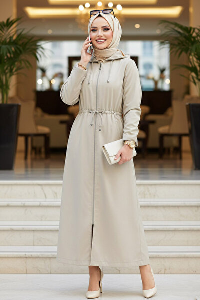 Neva Style Μπεζ Καπέλο Μαντίλα με Τσέπες 5941BEJ