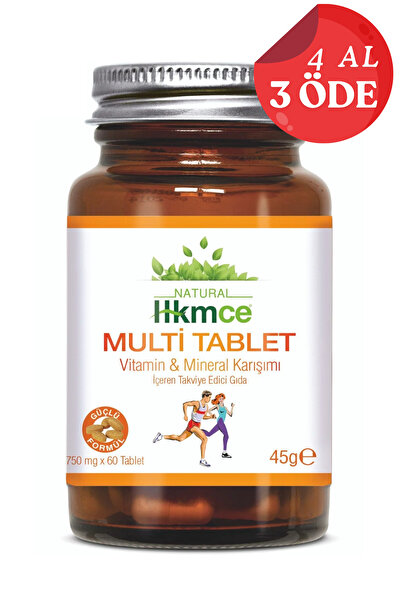 NaturalHekimce Multi Tablet - Vitamin, Mineral Multivitamin 60 Tablet - Güçlü...