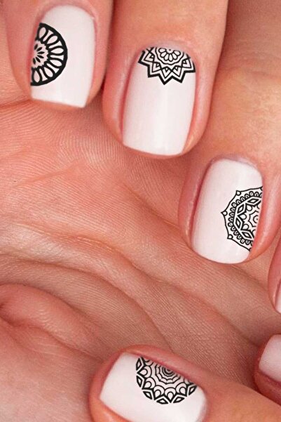 Artikel Mandala Desenler Tırnak Dövmesi Nail Art Tırnak Sticker