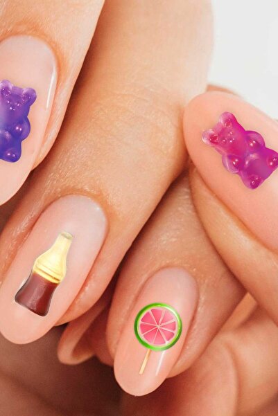 Artikel Şekerlemeler Tırnak Dövmesi Tırnak Tattoo Nail Art  Tırnak Sticker