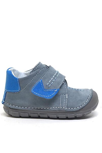 Rakerplus Popeye Genuine Leather Gray Blue First Step Unisex Baby Shoes