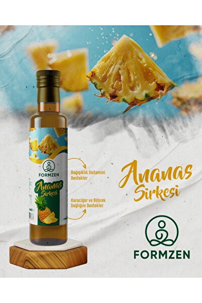 Formzen Ananas Sirkesi 500 ml - Doğal Fermantasyon Pineapple Vinegar
