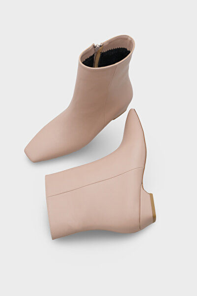 Capone Outfitters Γυναικείες μπότες Evie με κοντό τακούνι με φερμουάρ στο πλάι και χοντρό δάχτυλο