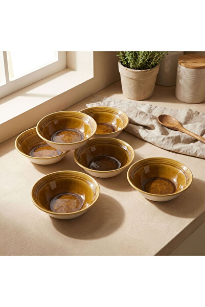 Güral Porselen Valeron 6 Pieces Soup Bowl Reactive Saura Vr 137