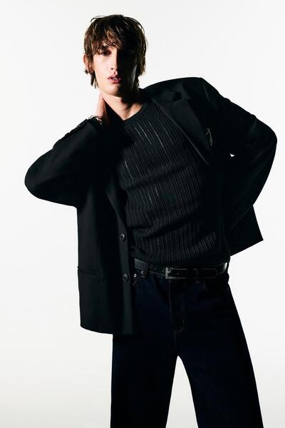 Pull & Bear Ajurlu örgü kazak