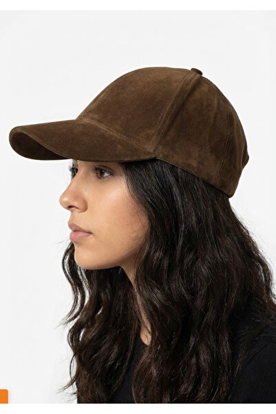 OnMyHead Unisex Brown Suede Cap
