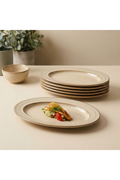 Güral Porselen Valeron 2 Pieces 21 cm Kayak Plate Reactive Agate Vr 969