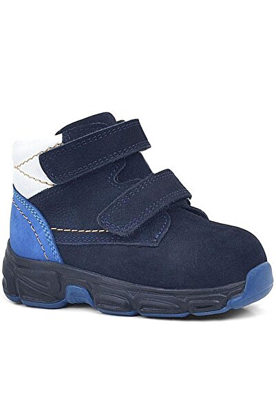 Rakerplus حذاء رياضي للأطفال من جلد نوبوك باللون الأزرق الداكن
