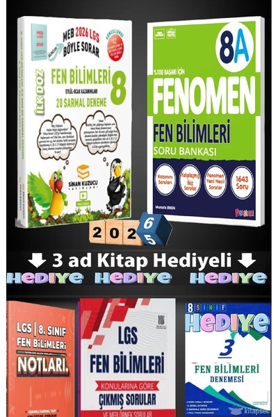 Fenomen Yayıncılık fenomen 8.sınıf fen A soru bankası ve sinan kuzucu ilk doz...