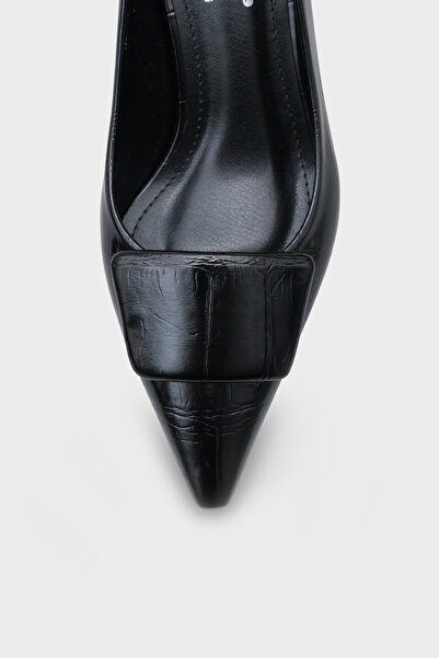 Capone Outfitters Γυναικεία καθημερινά κομψά παπούτσια με μεσαίο τακούνι με σχέδιο κροκόδειλου