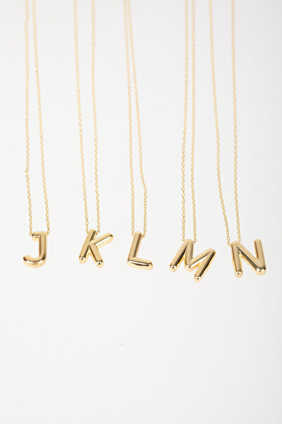 Kolyecik 14 Ayar Altın Balon Harf Kolye