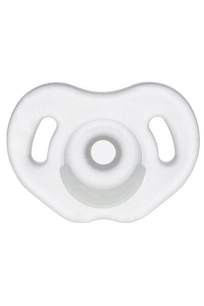 Wee Baby Simetrik Uçlu Full Silikon Emzik No:1 0-6 Ay Beyaz