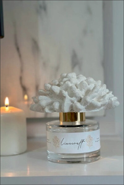 LİNECRAFT 150 Cc Mercan Taşlı Black Vanilya Bambu Çubuklu Oda Kokusu