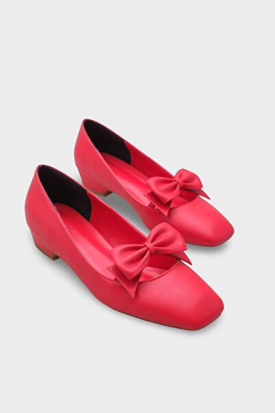 Capone Outfitters Helaina Short Heeled Bow Women's Shoes