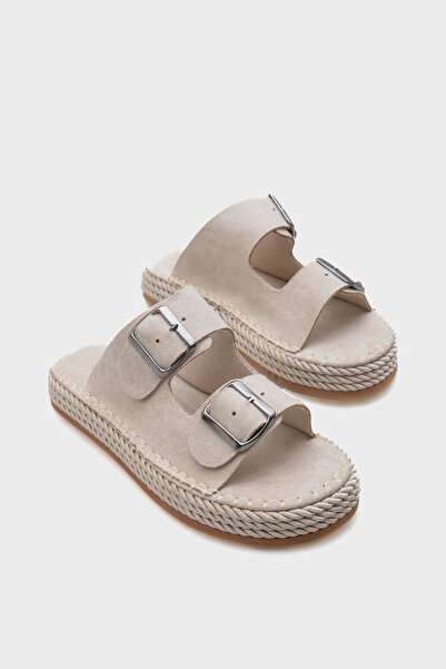 Capone Outfitters Γυναικεία σανδάλια φορτηγού διπλό ριγέ