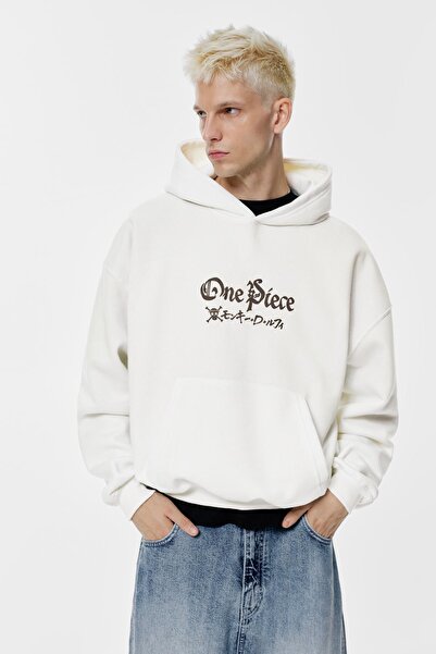 Pull & Bear One Piece kapüşonlu sweatshirt