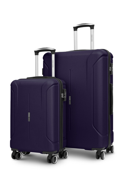 PARAJOHN مجموعة أمتعة Spectrum المكونة من قطعتين، مصنوعة من مادة ABS صلبة، مزودة بعجلات دوارة بزاوية 360 درجة وقفل إدارة أمن النقل