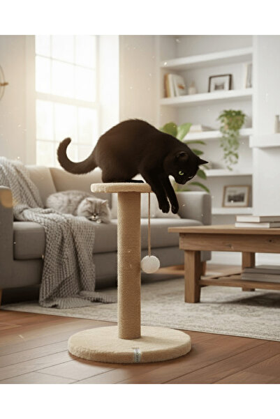 Reyo Pet Stepli Kedi Tırmalama Tahtası Bej