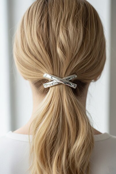 CAŞ DEKORASYON Cataramă din cauciuc din metal de culoare argintie