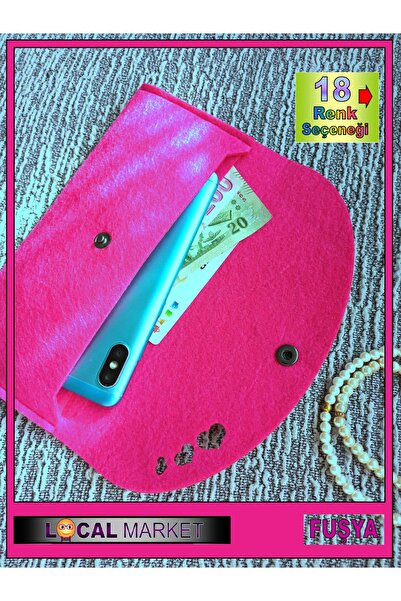 LOCAL MARKET Wallet Double Compartment, Stylish Design, Snap Closure Hand Wallet, Mobile Phone Bag