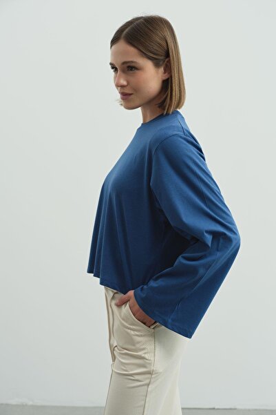 C&City Wide Sleeve Oversize 2 Pack T-Shirt 965 Indigo/Ecru