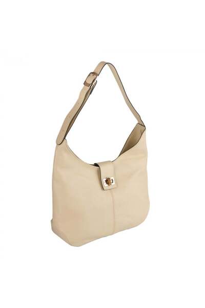 AZZURA Geantă Emerald, 100% piele, crem 8227