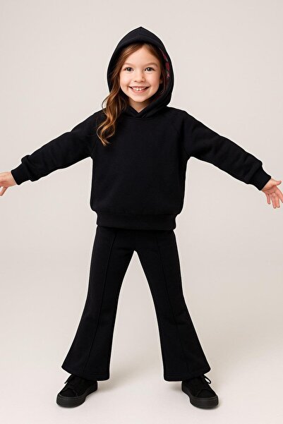 Hilal Akıncı Kids Girl child 3 thread s Fleece-Lined comfortable fit tracksuit set