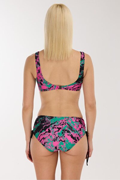 AYYILDIZ 4676 Green Pink Bikini Set