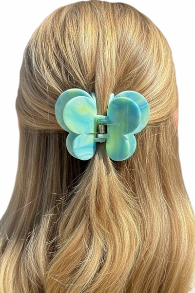 CAŞ DEKORASYON Блакитний колір Метелик Модель Мармуровий візерунок Кісткова з...