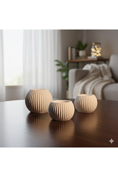 Baalaa Tasarım - Modern - Tealight Mumluk - Dekoratif Eviniz için Hediyelik M...