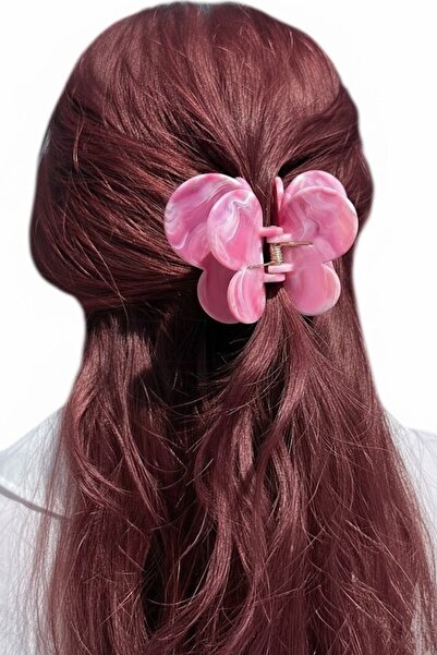 CAŞ DEKORASYON Рожевий колір Метелик Модель Мармуровий візерунок Кісткова зас...