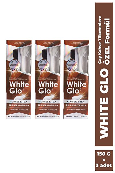 White Glo Ekstra Güçlü Beyazlatıcı Diş Macunu Çay Ve Kahve Tüketenler İçin Öz...