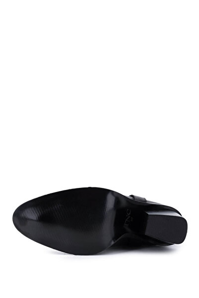 Tamer Tanca Kadın Hakiki Deri Siyah Topuklu Bot