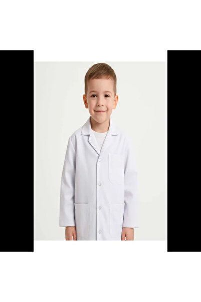 Bilenn Tekstil Children's Doctor Teacher Apron - 171 White