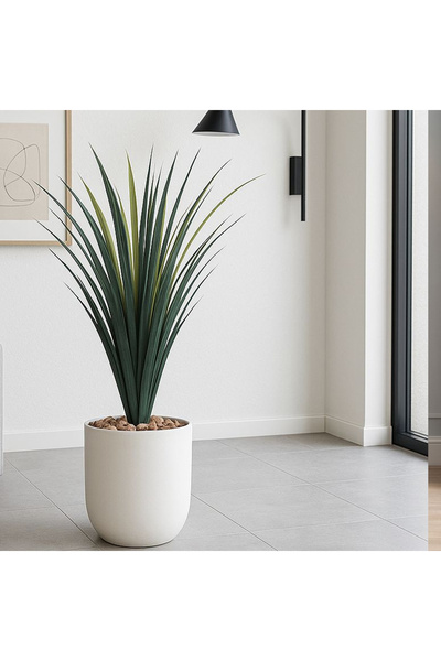 Generic شجره صبار حوض بلاستيك - 70 سم بمركن بلاستيك دائري