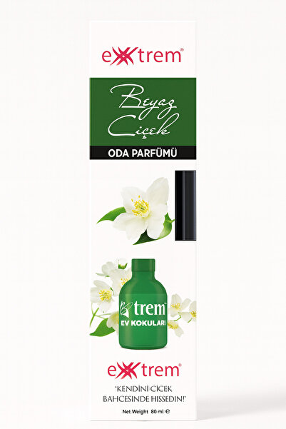 Extrem Bambu Çubuklu Oda Kokusu - Beyaz Çiçek Ortam kokusu (50 ml)