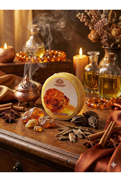 HAMAM HOUSE TURKISH HAMAM صابون إسفنجي طبيعي بخلاصة العنبر العطري