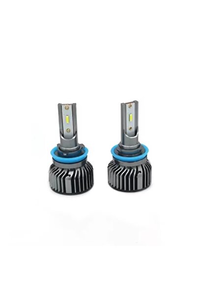 divendi-ro Set de 2 becuri LED H11, 100W, COB, 6000K, 12000LM, lumină alb-gălbuie