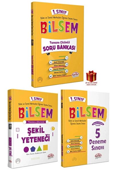 Editör Yayınevi Editör Yayınları 1. Sınıf Bilsem Çıkması Muhtemel Sorular+1. ...