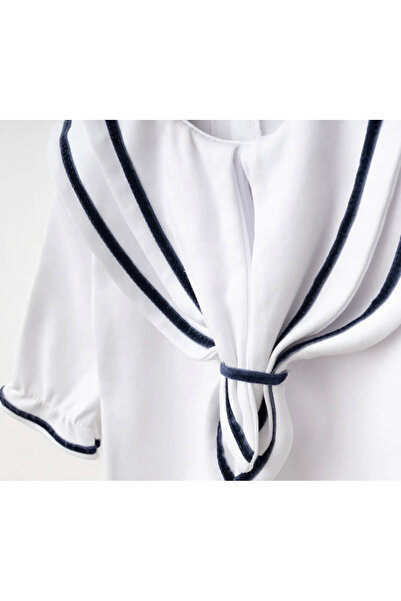 ATELİER GİZEM Baby Boy Sailor Jumpsuit White Navy Blue