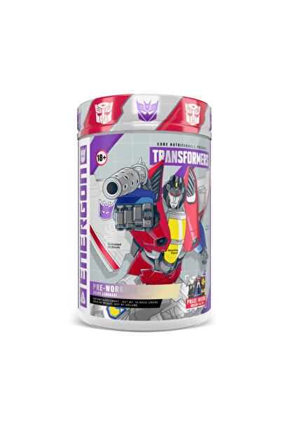 Core Nutritionals Transformers Energon Pre-Workout, Energy & Pumps, Grape Lemonade – Starscream