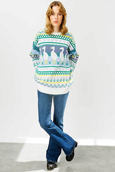 Hooopstore Ducks Sweater - Lilac