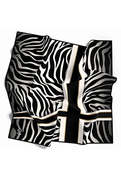 VİOLLA Eșarfă Twill de damă, crem negru