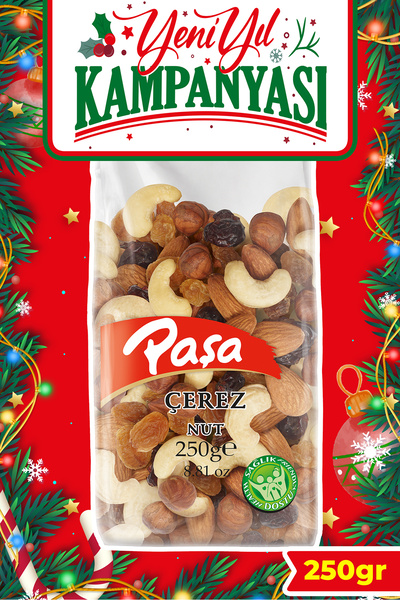 Paşa Kuruyemiş Çiğ Karışık Kuruyemiş 250 gr