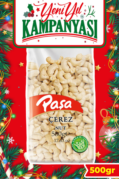 Paşa Kuruyemiş Çiğ Kaju 500 gr - Tuzsuz Naturel Kaju Fıstığı