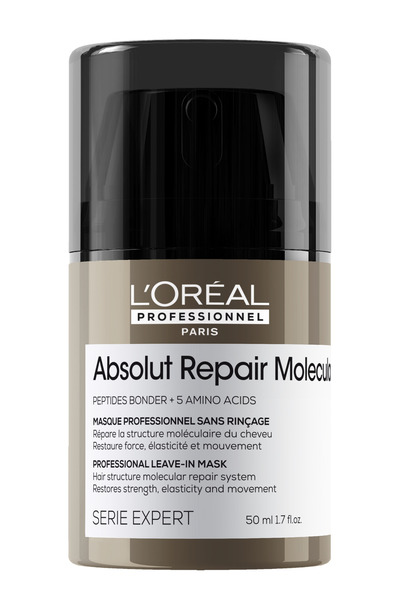 L'oreal Professionnel Absolut Repair Molecular Tüm Yıpranmış Saçlar İçin Durulanmayan Maske 50ml