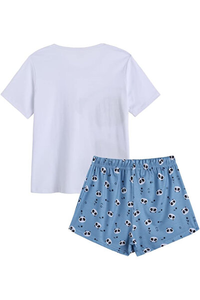 Myfav Ladies' 2-Piece Panda Print Pajama Set in Size L by